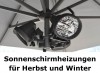 Sonnenschirmheizungen für Herbst und Winter