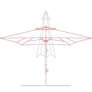 telescopic parasol